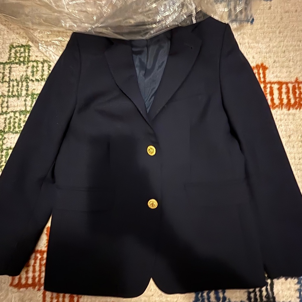 EUC boys wool VV blue blazer